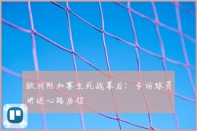 欧洲附加赛生死战幕后：专访球员讲述心路历程